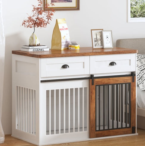 Heavy Duty Furniture Style Double Door Dog Cage