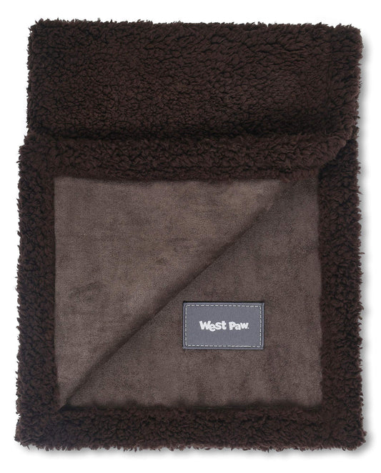 Big Sky Luxury Pet Throw – Soft Fleece & Faux Suede – Chocolate